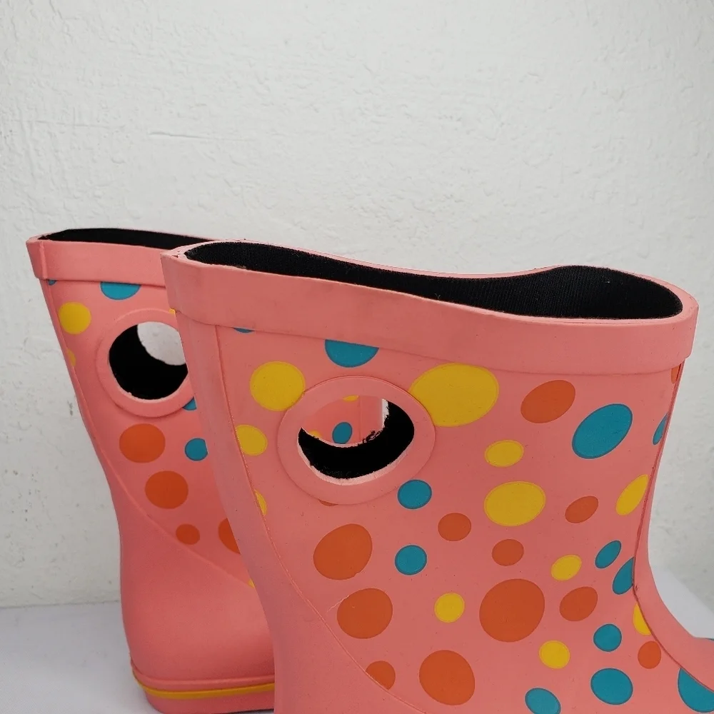 KEEN Girls Rubber Rain Boots  Polka Dots Sample